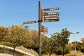 Street signs signpost, Cape Town Sea Point Green Point Park Royalty Free Stock Photo