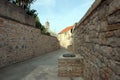 Street in a small Croatian town of Blato on Korcula island, Croatia