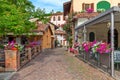 Street in small town of Barolo, Italy.