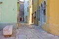 Street in the small town Vodnjan