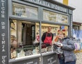 Street snack store in Obidos old town Royalty Free Stock Photo