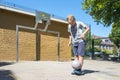 Street soccer boy