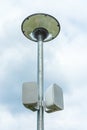 Street speakers on a street lamp Royalty Free Stock Photo