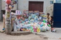 Street stall with toys and home appliances