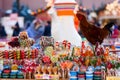 Street stalls with different lollipops