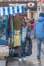 Street stalls, street traders, street shopping, street sales in the city streets, Dublin, Ireland
