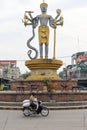 Street statue in Battambang City, Cambodia