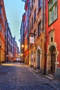 Street in Stockholm, Sweden Royalty Free Stock Photo