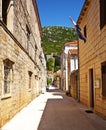 Street in Ston, Croatia. Royalty Free Stock Photo