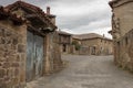Street of stone houses in the rural town of Ruijas de Valderredible