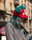 Street Style during Milan Fashion Week for Spring/Summer 2015