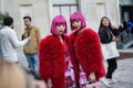 Street style outfits at Paris Fashion Week