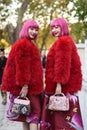 Street style outfits at Paris Fashion Week