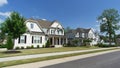 Street of suburban homes Royalty Free Stock Photo