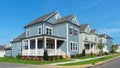 Street of suburban homes Royalty Free Stock Photo