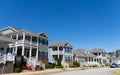 Street of suburban residential homes