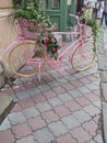 Street summer cafes, tables and chairs