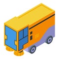 Street sweeper icon isometric vector. Road cleaner