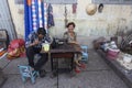 Street tailor in Vietnam Royalty Free Stock Photo