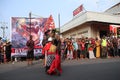 Street theater action, which tells the legend of Batang land chronicle