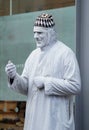 Street Theater Artist Dressed in White