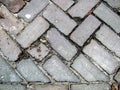 Street tiles close up. Textured background.