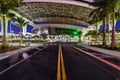 Street to new Marlins Park in Miami