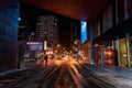 Street of Toronto at night