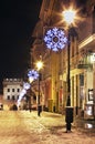 Street in Torun town. Poland