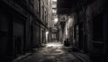 street in the town narrow alley in the town generative AI