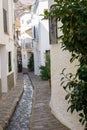 Street from the Town of Pampaneira in La Alpujarra Granadina, Sierra Nevada, Spain Royalty Free Stock Photo