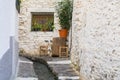 Street from the Town of Pampaneira in La Alpujarra Granadina, Sierra Nevada, Spain Royalty Free Stock Photo