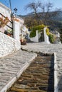 Street from the Town of Pampaneira in La Alpujarra Granadina, Sierra Nevada, Spain Royalty Free Stock Photo