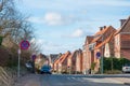 Street in town of Slagelse in Denmark Royalty Free Stock Photo