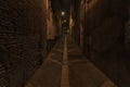 the town of tarazona deserted at night Royalty Free Stock Photo