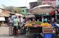 Street trader sell fruits in Kolkata India