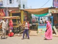 Street trading in the Indian city of Pushkar