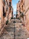 Street with traditional architecture in Malta, Gozo