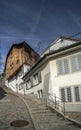 Street and traditional houses in old town zurich switzerland Royalty Free Stock Photo