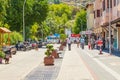 A street in the traditional Turkish Ottoman style in the old city of Fethiye. Mediterranean coast of Turkey