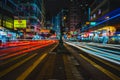 Street traffic in Hong Kong Royalty Free Stock Photo