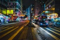 Street traffic in Hong Kong Royalty Free Stock Photo