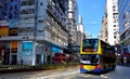 Street and traffic in Hongkong Mongkok center