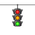 Street traffic light icon lamp. Traffic light direction regulate safety symbol. Transportation control warning Royalty Free Stock Photo