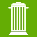 Street trash icon green