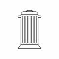 Street trash icon, outline style