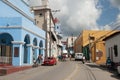 A street in Trinidad, Cuba with turists and locals Royalty Free Stock Photo