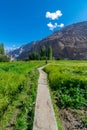 Street in Turtuk Viilage - Landscape of Nubra Valley in Leh Ladakh, Jammu and Kashmir, India Royalty Free Stock Photo