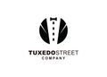 Street tuxedo illustration logo design