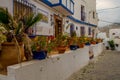 Street with typical n AlmuÃÂ±ecar. Royalty Free Stock Photo